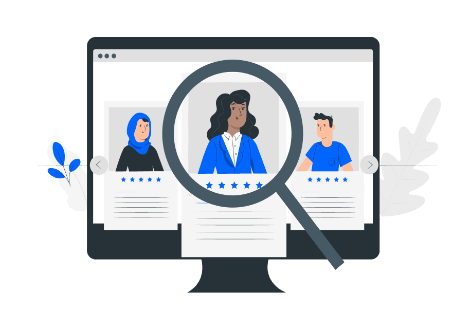 AI-powered job application assistance AI-powered job application process illustration